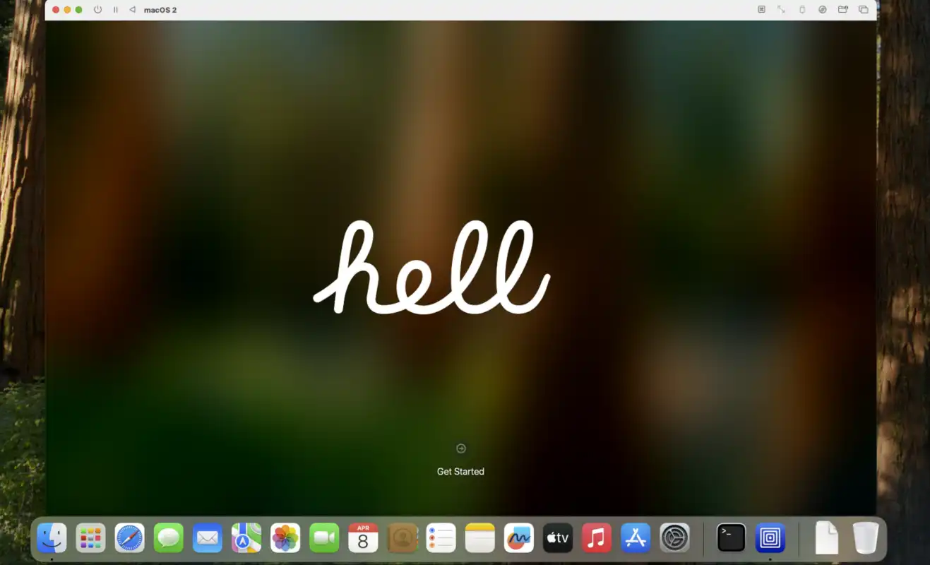 Mac OS setup wizard