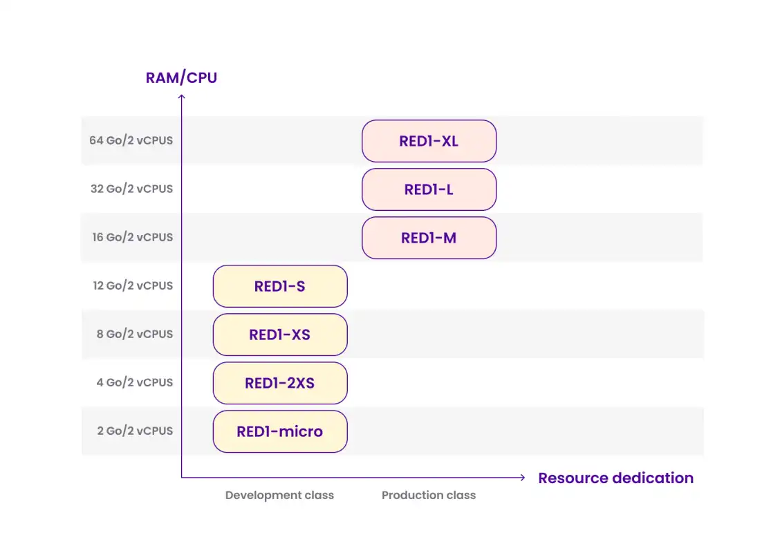 Development: RED1-S, RED1-XS, RED1-2XS, RED1-micro and Production: RED1-XL, RED1-L, RED1-M